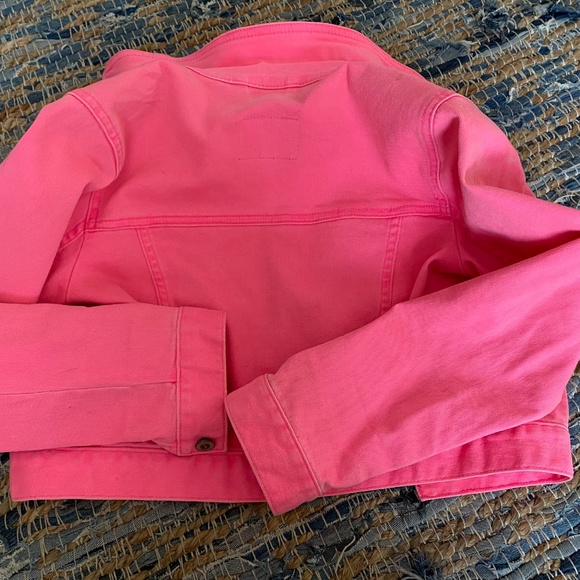 Hot pink Hollister denim jacket - Picture 5 of 5